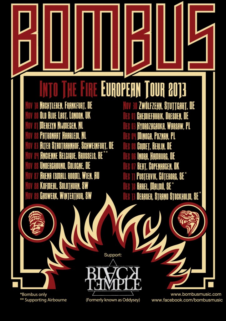 Bombus European Tour 2013